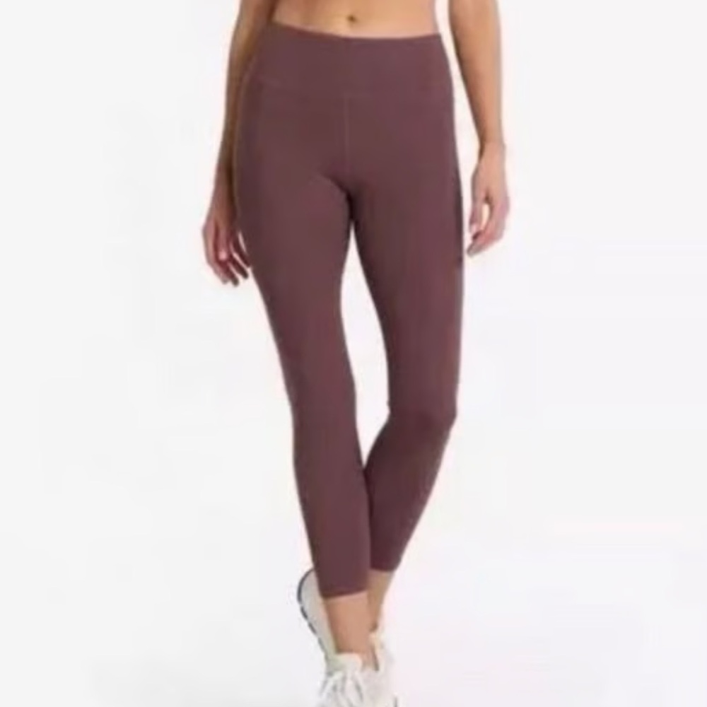 Vuori Stride Pocket Leggings 7/8 Chestnut Size Medium - Picture 3 of 5